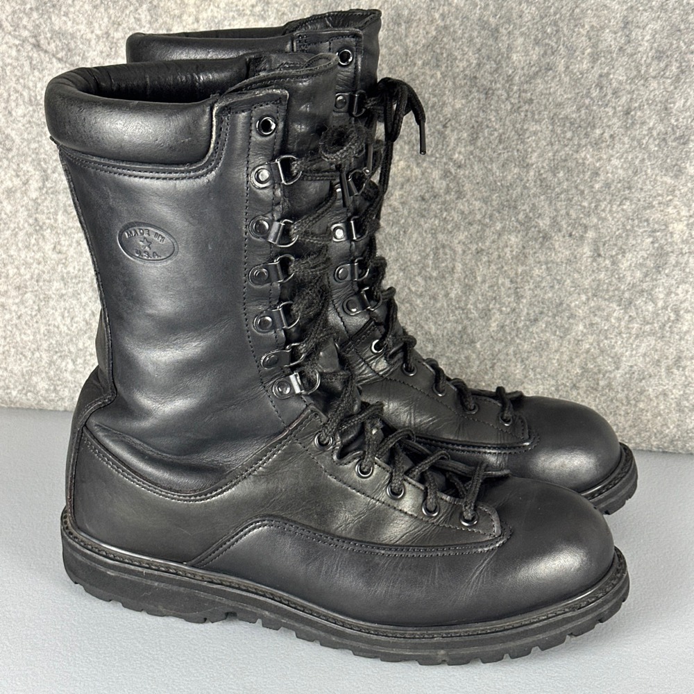 Matterhorn Boots Mens 9.5 Black 1949 Gore-Tex Thinsulate USA Made Tactical Work